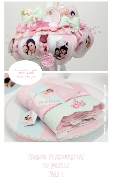Trusou de botez personalizat cu poze personale, Album de familie 2